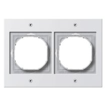 Ramă Gira 021266 dublă seria TX 44 , IP44 pentru prize si aparataj exterior incasabil