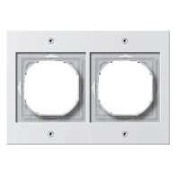 Ramă Gira 021266 dublă seria TX 44 , IP44 pentru prize si aparataj exterior incasabil