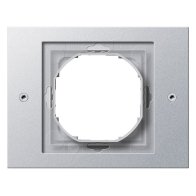 Ramă Gira 021165 simplă seria TX 44 din aluminiu, IP44 pentru prize si aparataj exterior incasabil