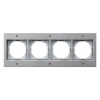 Ramă Gira 021465 4x seria TX 44 din aluminiu, IP44 pentru prize si aparataj exterior incasabil