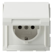 Priză schuko de exterior încastrată IP44 cu capac Gira 045466 seria TX44 16A 230V