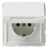 Priză schuko de exterior încastrată IP44 cu capac Gira 045466 seria TX44 16A 230V