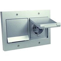 Prize schuko de exterior încastrate completă IP44 aluminiu cu capac Gira TX44 16A 230V