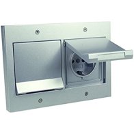 Prize schuko de exterior încastrate completă IP44 aluminiu cu capac Gira TX44 16A 230V