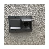 Prize schuko de exterior încastrate completă IP44 aluminiu cu capac Gira TX44 16A 230V