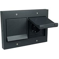 Prize schuko de exterior încastrate completă IP44 antracit cu capac Gira TX44 16A 230V