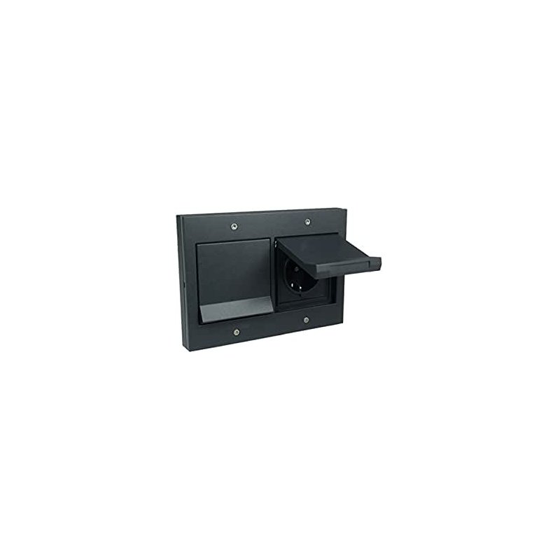 Prize schuko de exterior încastrate completă IP44 antracit cu capac Gira TX44 16A 230V