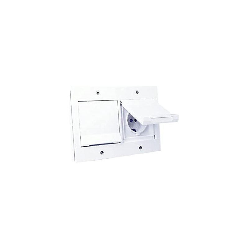 Prize schuko de exterior încastrate completă IP44 alb pur cu capac Gira TX44 16A 230V