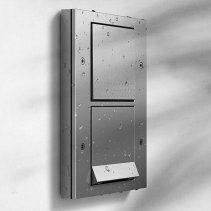 Priză schuko de exterior încastrate completă IP44 aluminiu cu capac Gira TX44 16A 230V