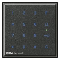 Control acces intrare ușa/poarta cu cod pentru exterior seria TX44 , GIRA 260567