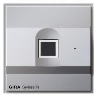 Control acces intrare ușa/poarta cu amprentă pentru exterior seria TX44 aluminiu , GIRA 261765