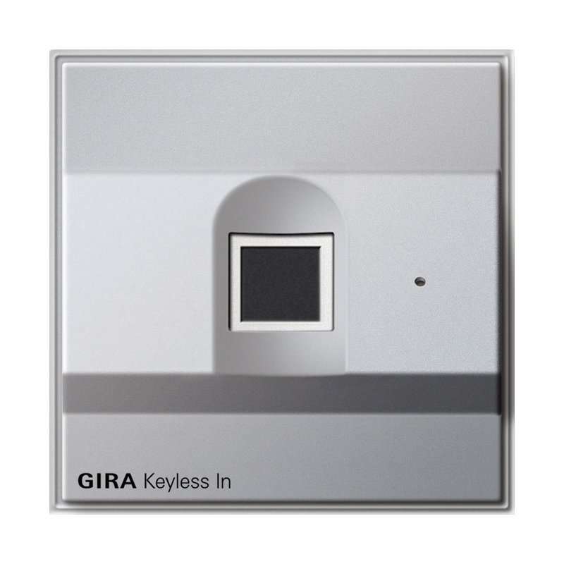 Control acces intrare ușa/poarta cu amprentă pentru exterior seria TX44 aluminiu , GIRA 261765