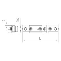 Bara de echipotentializare principala pentru exterior rezistenta UV din Inox cu izolatori 10 prinderi , OBO 5015866
