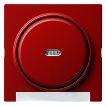 Capa pentru comutator cu fereastra si vizeta LED, Gira S-Color rosie 067043