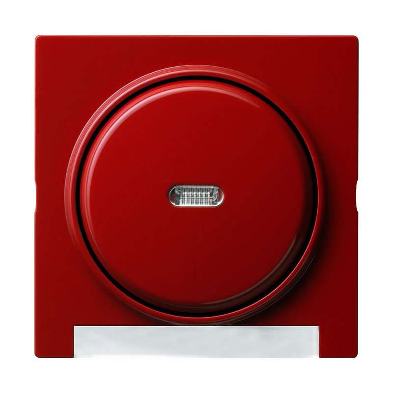 Capa pentru comutator cu fereastra si vizeta LED, Gira S-Color rosie 067043