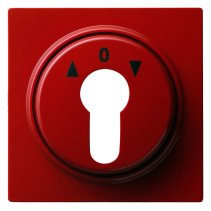 Capa pentru comutatoare cu butuc si cheie  sageti sus jos Gira S-Color rosu 066443