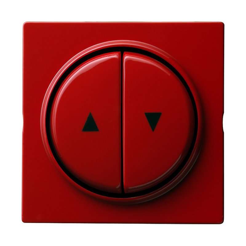 Capa pentru intreruptoare si taste duble cu simbol sageti sus/jos Gira S-Color rosu 029443