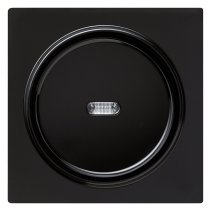 Capa pentru intreruptoare si taste cu vizeta LED Gira S-Color negru 029047