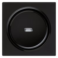Capa pentru intreruptoare si taste cu vizeta LED Gira S-Color negru 029047