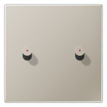 Capa simplă pentru intreruptor dublu basculan din aluminiu lăcuit si LED, seria LS1912, Jung AL12-5KODK01