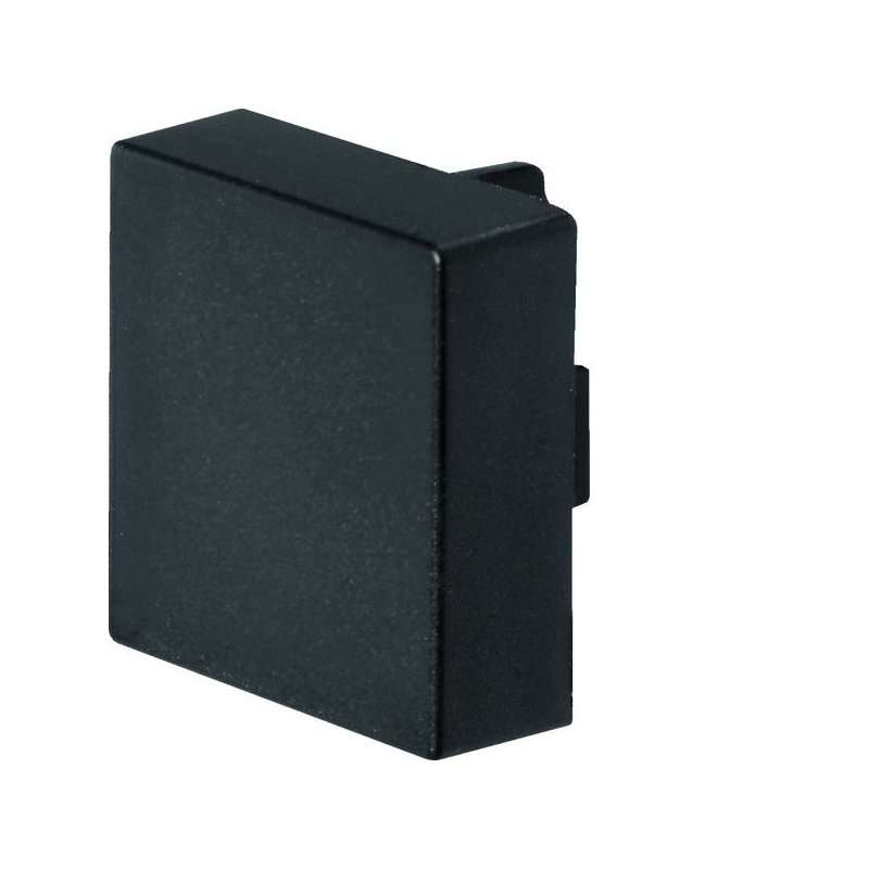 Capac terminal pentru Cablu canal negru grafit Hager LF  15 mm x 15mm din PVC