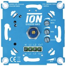 Variator rotativ pentru orice lampă LED , 600W 230V fără conductor N ,