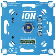 Variator rotativ pentru orice lampă LED , 600W 230V fără conductor N ,