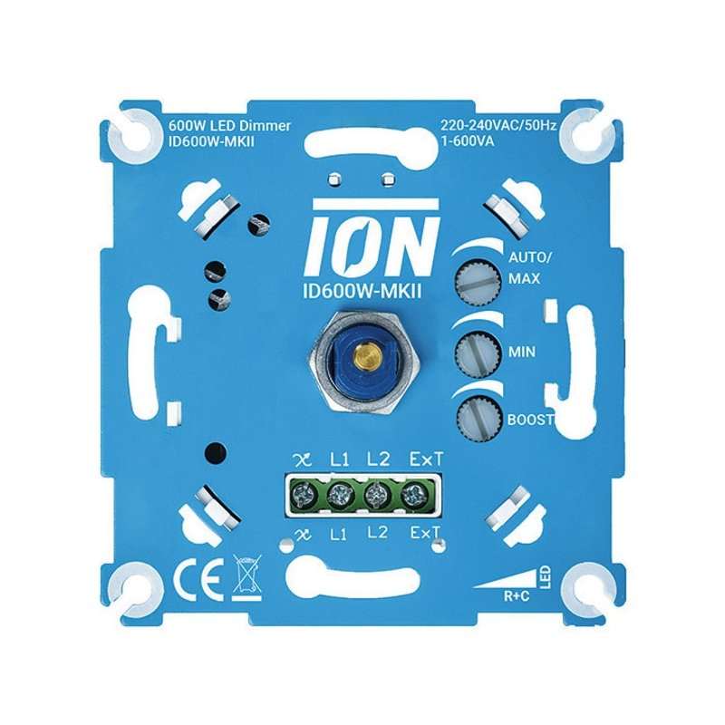 Variator rotativ pentru orice lampă LED , 600W 230V fără conductor N ,