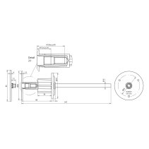 Punct fix de împământare conform SR EN 62561-1 tip M M10/M12 StSt (V4A) cu axă de conectare Ol/Zn și barieră de apă, Dehn 478051