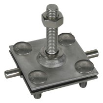 Clemă pentru puncte fixe de împământare platbandă 40mm StSt (V4A), DEHN 478149