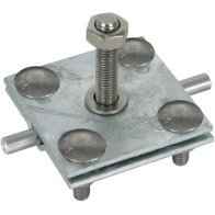 Clemă pentru puncte fixe de împământare platbandă 40mm OL/ZN, DEHN 478141