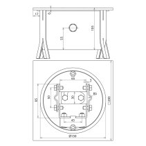 Cutie de protectie cu eclisă de separație pentru împământare din Oțel-INOX conf. SR EN 62561-1 subterană , Dehn 549090