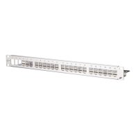 Patchpanel suport module RJ45 de 19 inchi 1U 24 porturi din oțel inoxidabil neechipat
