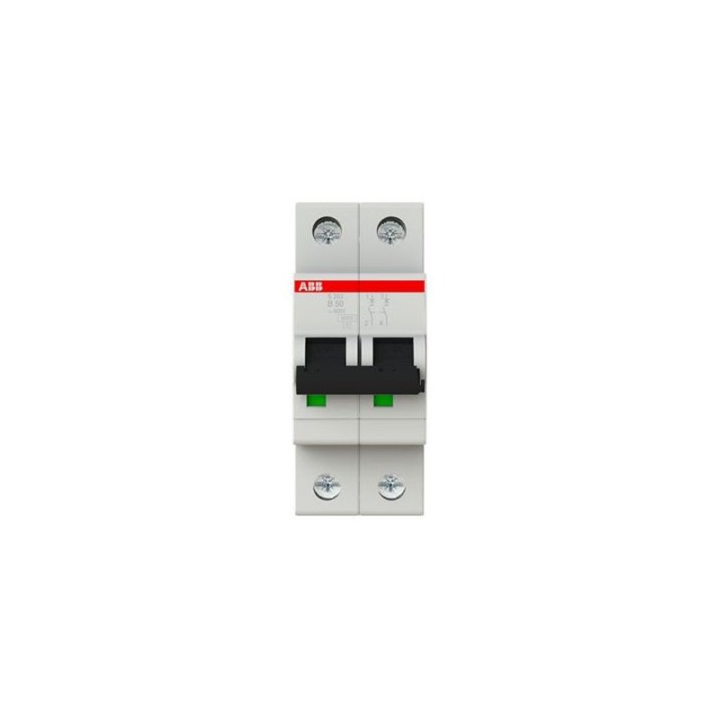Siguranță automată  2 poli ABB S202-B50 ,50A , curba B , 6kA