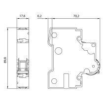 Disjunctor Siemens 5SY6116-6, B16A ,16A , 6kA ,1pol ,caract. B