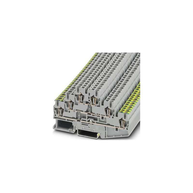 Clemă şir etajata ,ST 2,5-PE/L/L, 0.14-4qmm gri, conexiune push-in, Phoenix 3036097