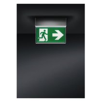 Iluminat de urgenta evacuare cu indicator luminos de evacuare, 4,6W,25m, 3h/8h cu acumulator