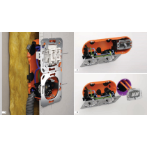 Doza pentru pereti rigips lemn osb Kaiser 9254-22 etanșa  O-range ECON 2