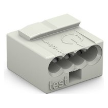 Wago 243-304 Clema rapida pentru conductori 4x 0,8mm2 alb