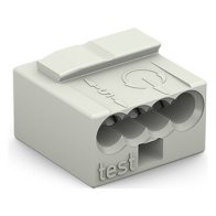 Wago 243-304 Clema rapida pentru conductori 4x 0,8mm2 alb