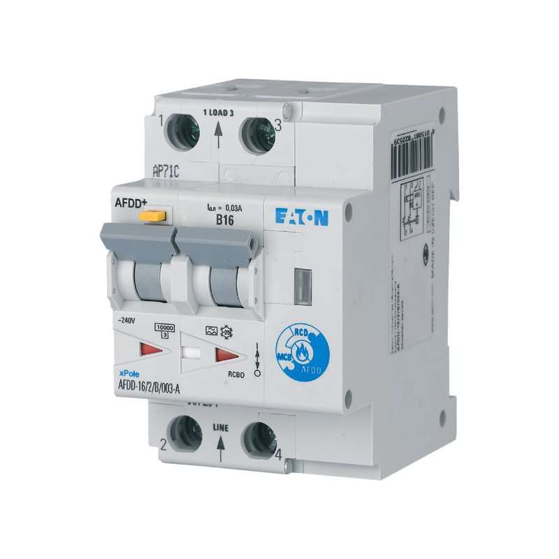 Eaton AFDD  , 2 poli , Tip A ,B16A/ 30mA protecție împotriva incendiilor