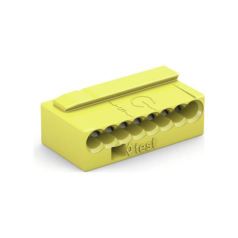 Wago 243-508 Clema rapida pentru conductori 8x 0,8mm2 galben