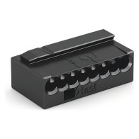 Wago 243-208 Clema rapida pentru conductori 8x 0,8mm2 negru