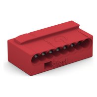 Wago 243-808 Clema rapida pentru conductori 8x 0,8mm2 rosu