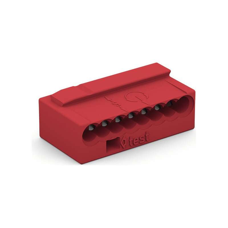 Wago 243-808 Clema rapida pentru conductori 8x 0,8mm2 rosu