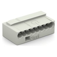 Wago 243-308 Clema rapida pentru conductori 8x 0,8mm2 alb