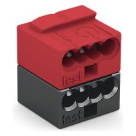 Wago 243-211 Clema conectare echipamente knx  4x 0,6 - 0,8 mm , rosu si negru