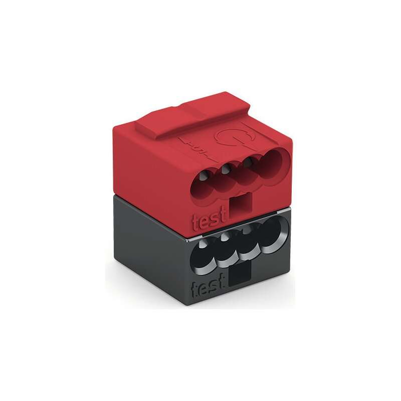 Wago 243-211 Clema conectare echipamente knx  4x 0,6 - 0,8 mm , rosu si negru