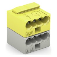 Wago 243-212 Clema conectare echipamente knx  4x 0,6 - 0,8 mm , galben si gri