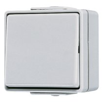 Intrerupator universal cap scara  cu carcasa aparenta IP44  WG600 , Jung 606W